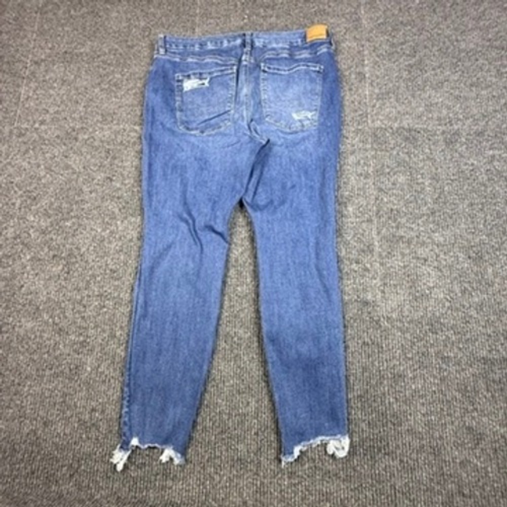 American Eagle Next Level Stretch Curvy High-Rise Jegging Ripped Jeans Size 18R - Picture 2 of 15